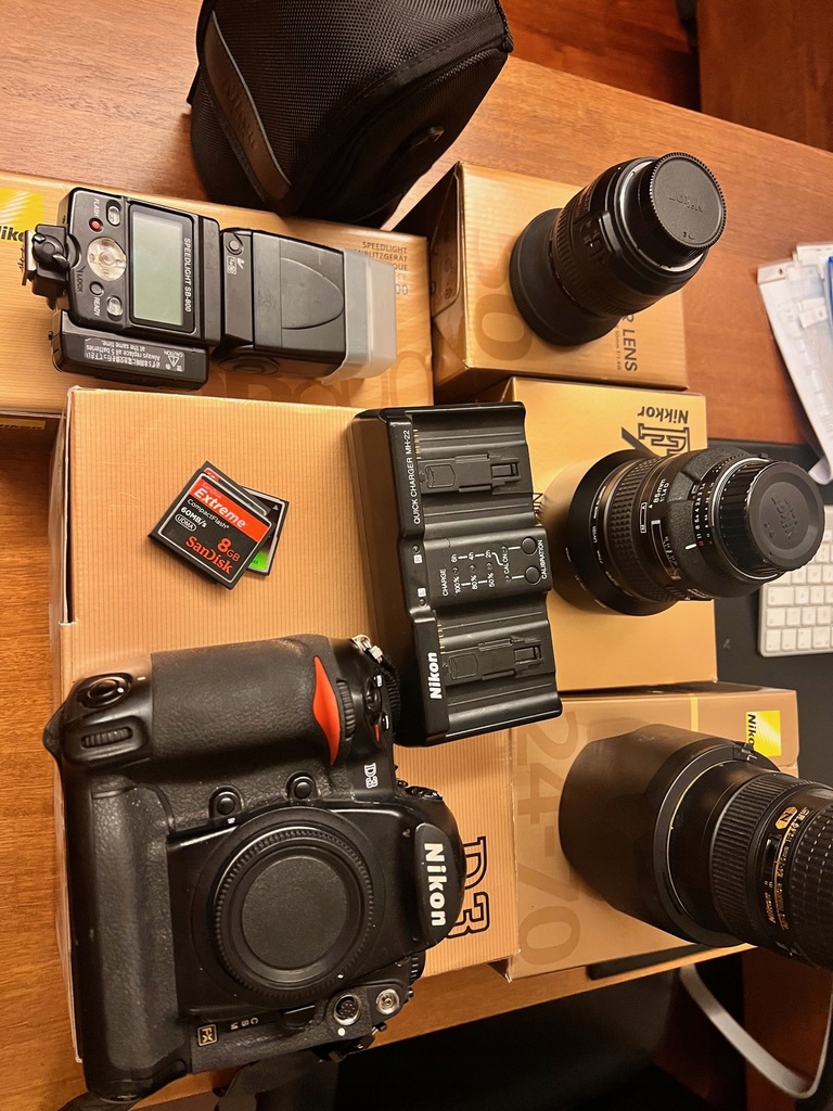 Nikon D3 + set obiektywów Pro 13638620209 oficjalne archiwum Allegro