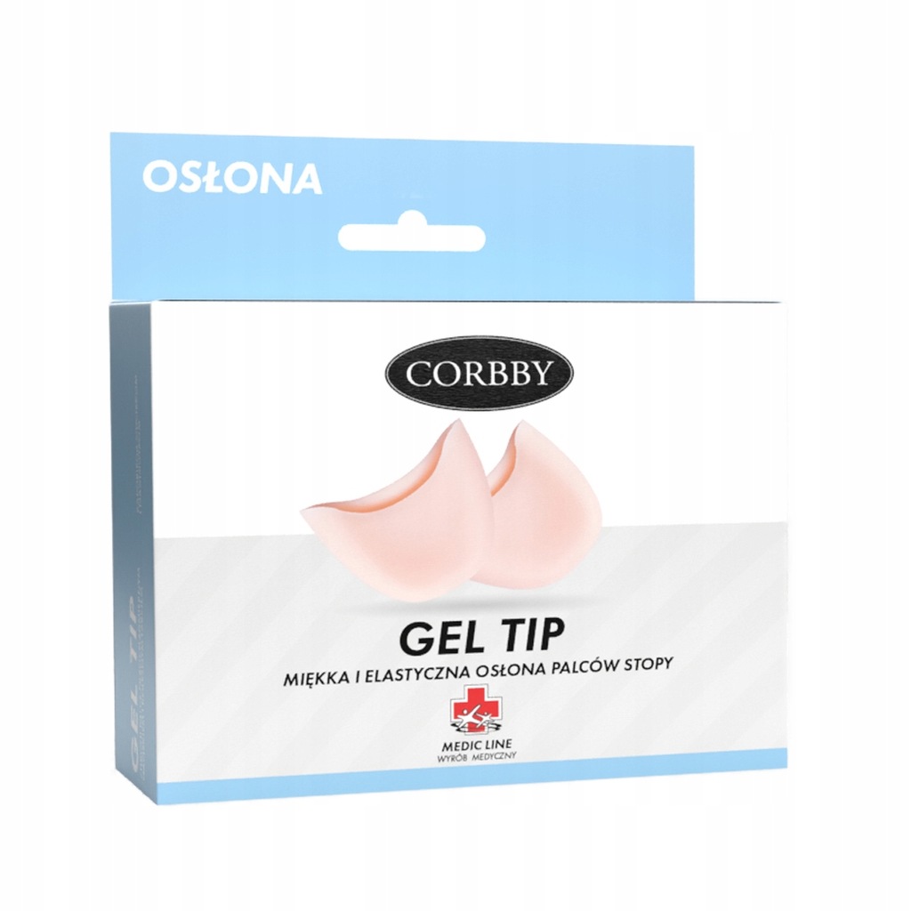 GEL TIP Osłona na palce stóp i przodostopie Corbby