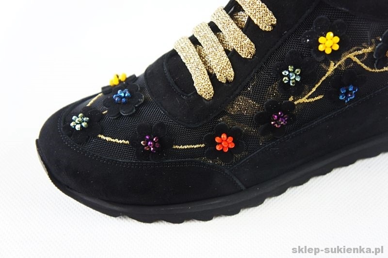 MAGZA MAGZA SNEAKERSY ZAMSZ SIATECZKA + KWIATY 39 - 6802169537 ...
