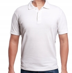 FRUIT OF THE LOOM BIAŁA KOSZULKA POLO 65 35 3XL