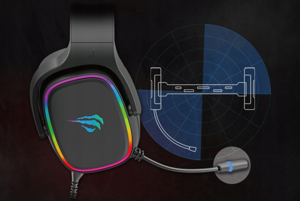 Купить Игровые наушники Havit H2029U 7.1 USB RGB 3D: отзывы, фото и ...