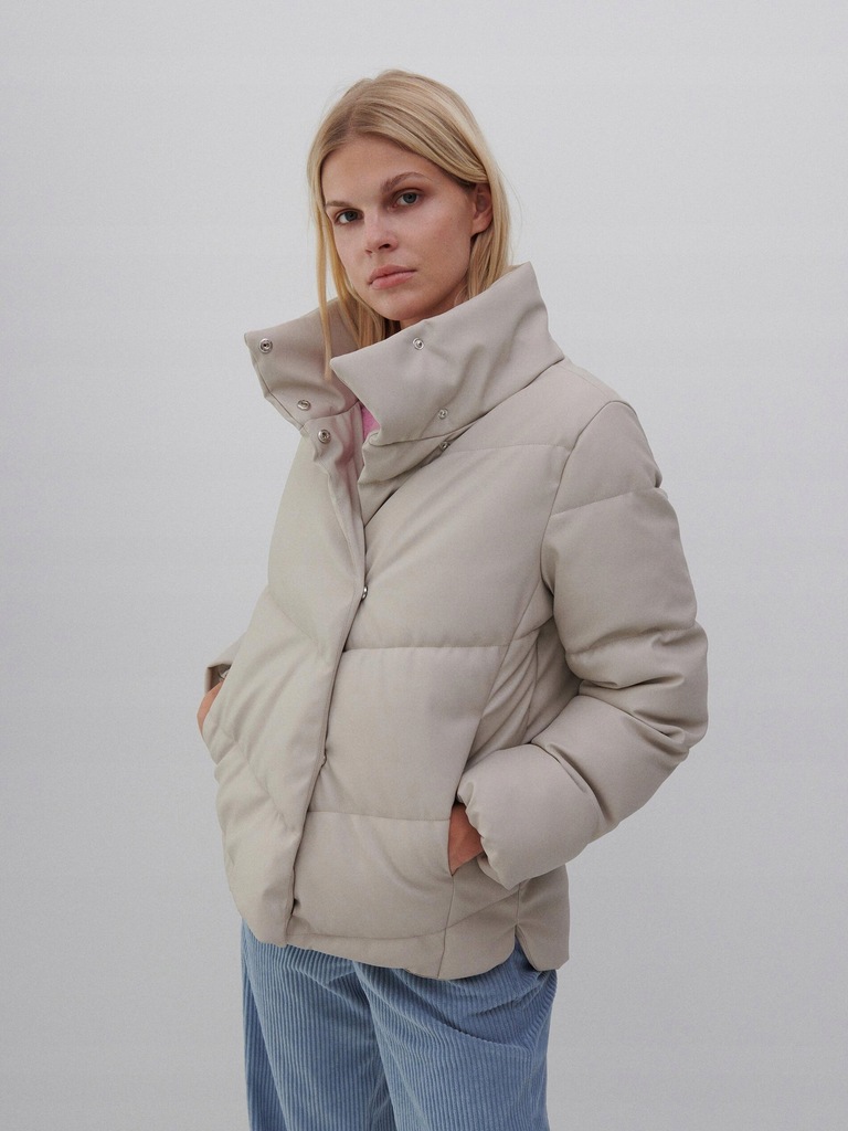 ゆき RESERVED PIKOWANA KURTKA EKOSKÓRA DIG NZ6__XL - 12481064864