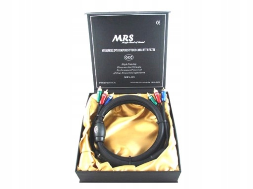 Kabel 3RCA 1,5m z filtrem MRS-103 RGB Component