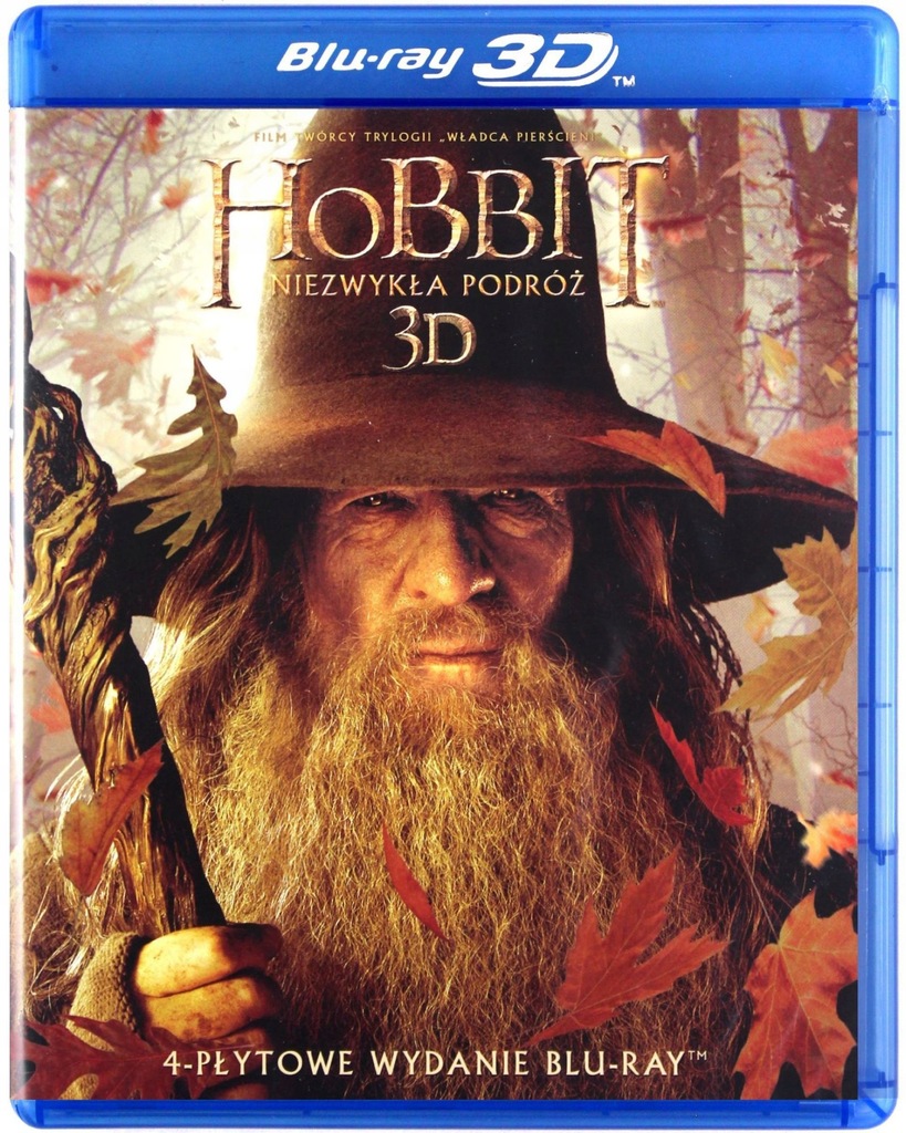 Film Hobbit: Niezwykła podróż 3D płyta Blu-ray 4-płytowe wydanie Bluray