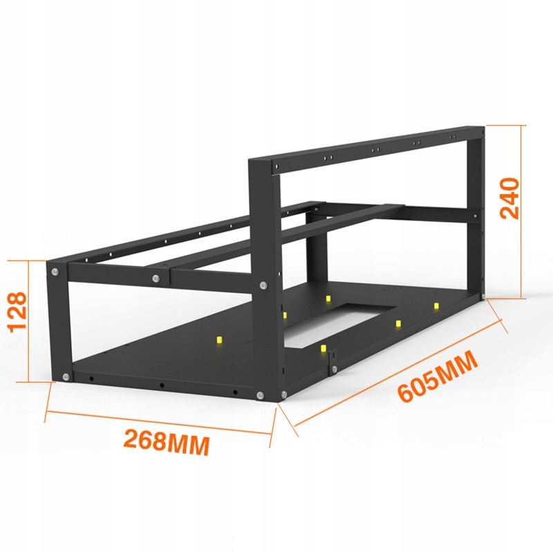 Obudowa, stelaż do koparki 8 GPU solidne wykonanie