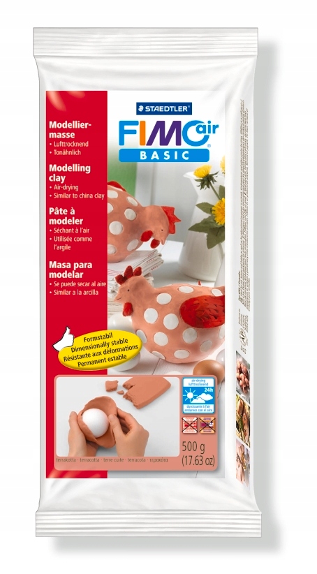 STAEDTLER Fimo masa modelarska Air Basic TERRACOTA