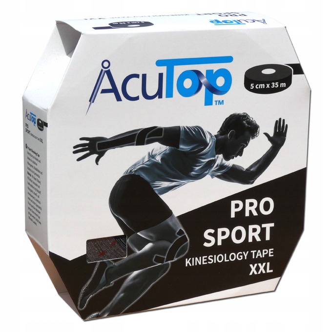 ACUTOP PRO SPORT 35M - WZMOCNIONA TAŚMA CZARNA