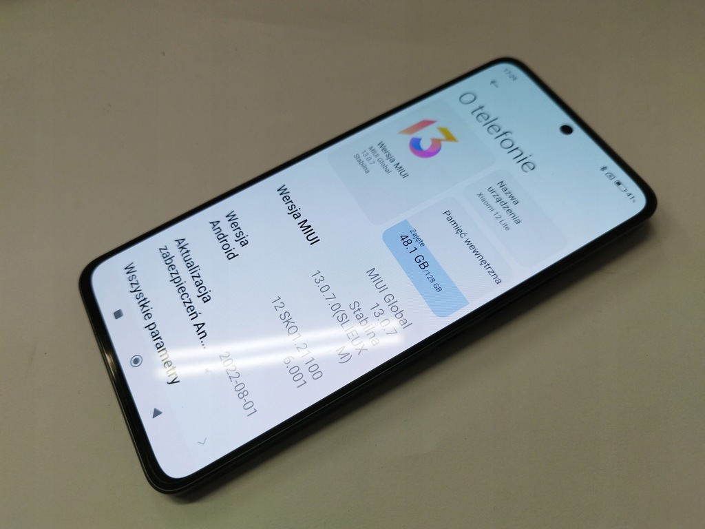 Smartfon Xiaomi 12 lite 8 GB / 128 GB 5G czarny