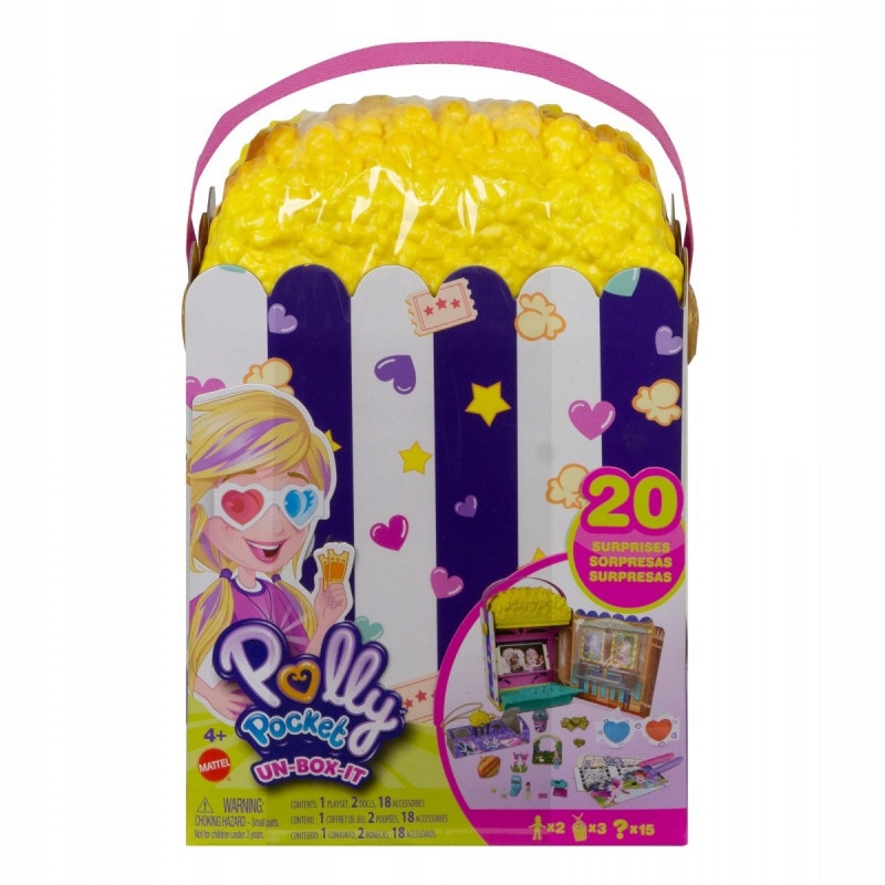 Zestaw figurek Polly Pocket popcorn z niespodziank