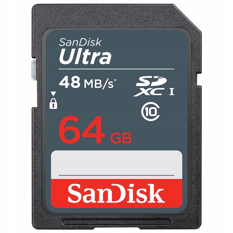 SANDISK 64GB SD SDXC Class 10 ULTRA +48MB/s UHS-1