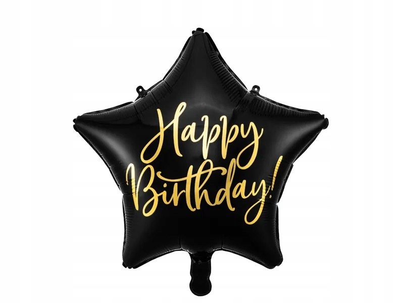 Balon foliowy urodzinowy gwiazdka Happy Birthday 4