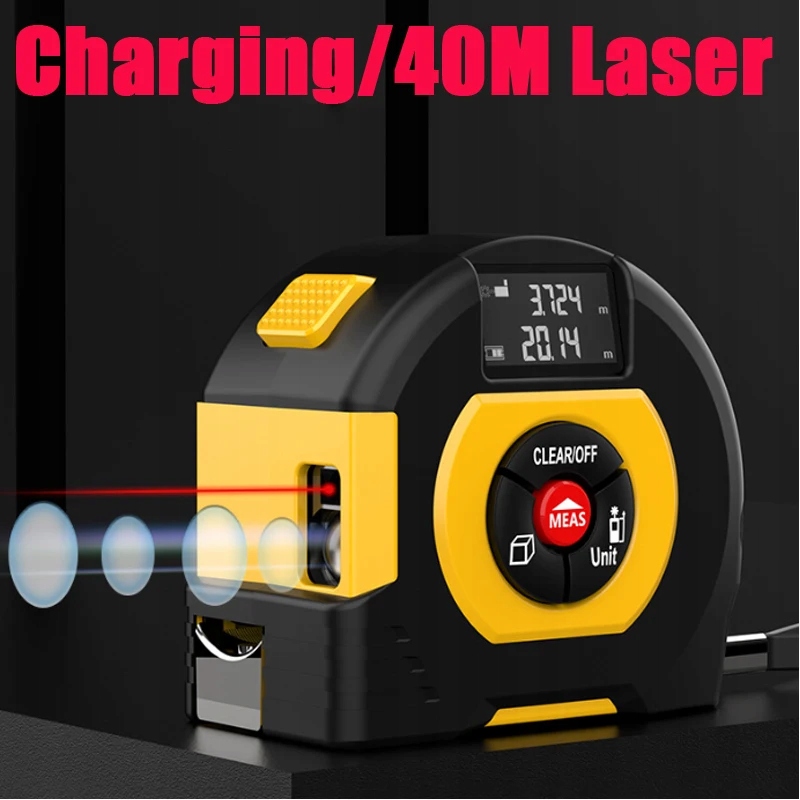 3 In 1 Laser Tape Measure Rangefinder Infrared Hig