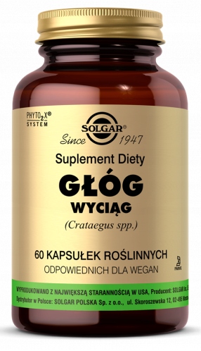 SOLGAR Głóg wyciąg 60 tabletek