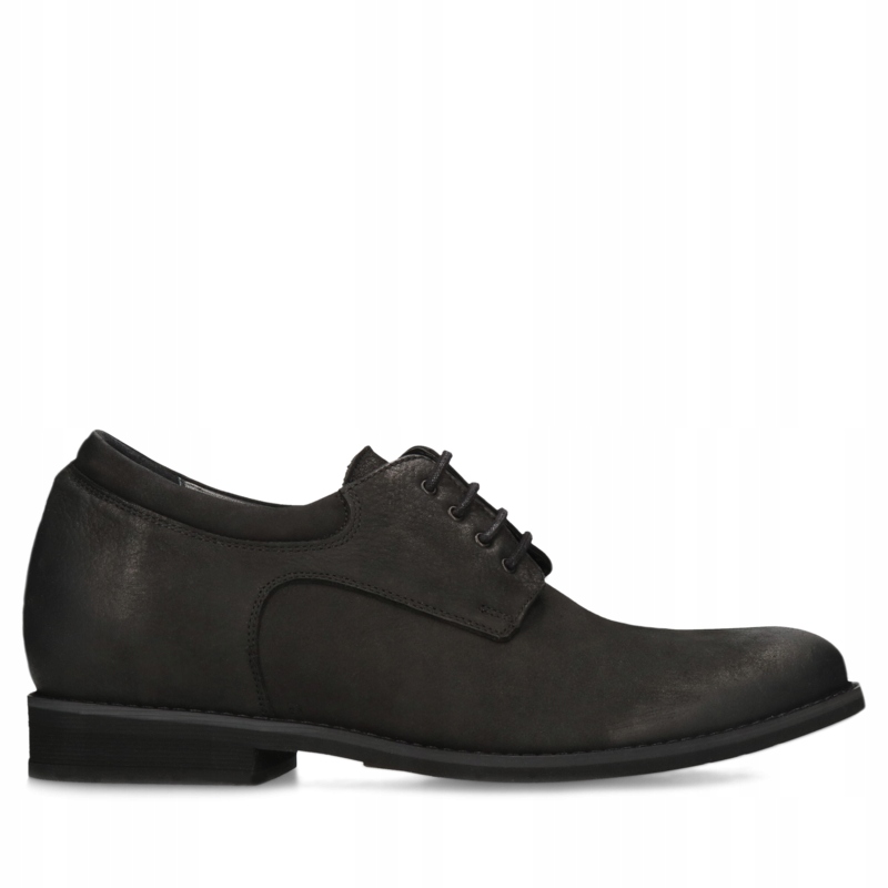 Czarne buty podwyższające Wolter +7 cm 38