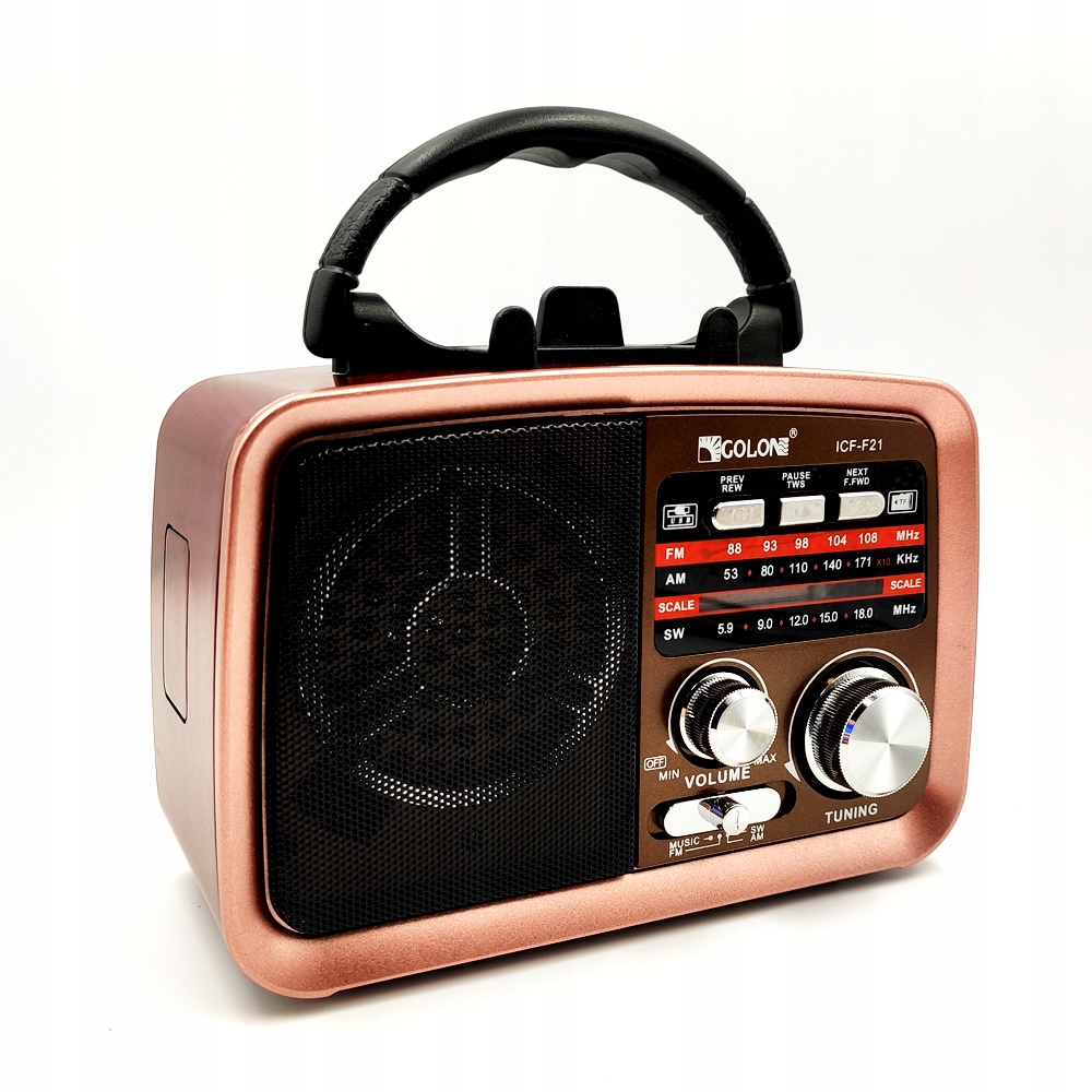 RADIO RETRO PRZENOŚNE KUCHENNE BLUETOOTH USB AKUMULATOR VINTAGE