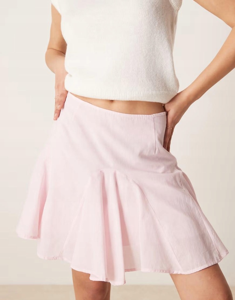 RÓŻOWA MINI SPÓDNICA 5XH B08__L