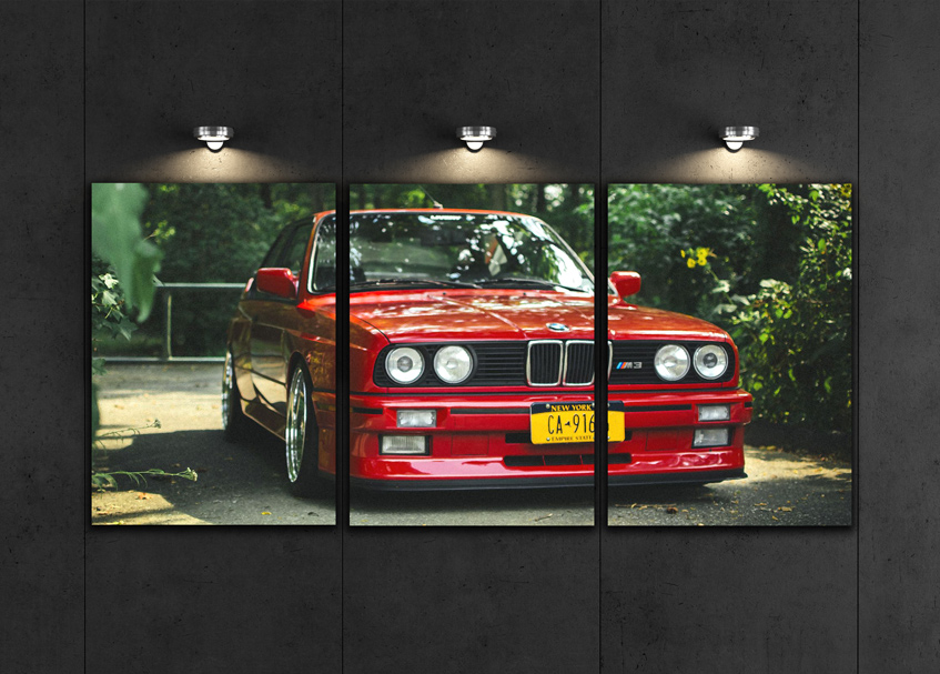 3x OBRAZ PLAKAT BMW E30 E36 E42 E39 E46 tuning M3