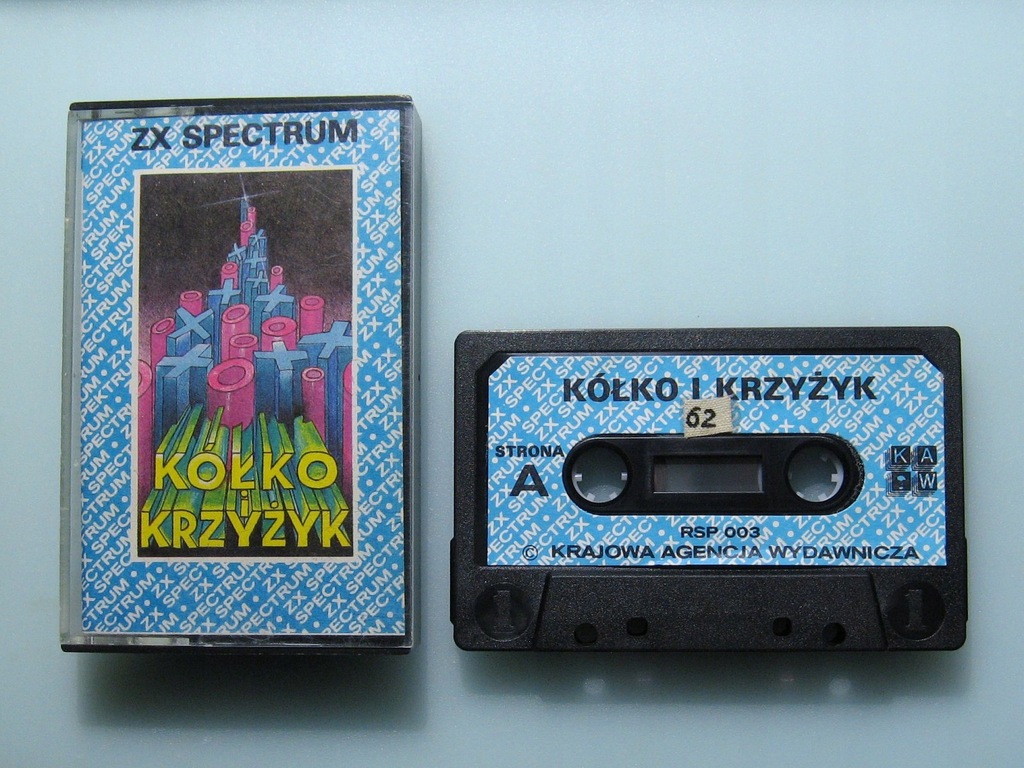 Gra KÓŁKO i KRZYŻYK na ZX Spectrum.