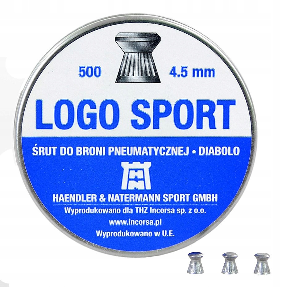 ND05_S2123 Śrut H&H Logo Sport 4,5mm 500szt HNLC
