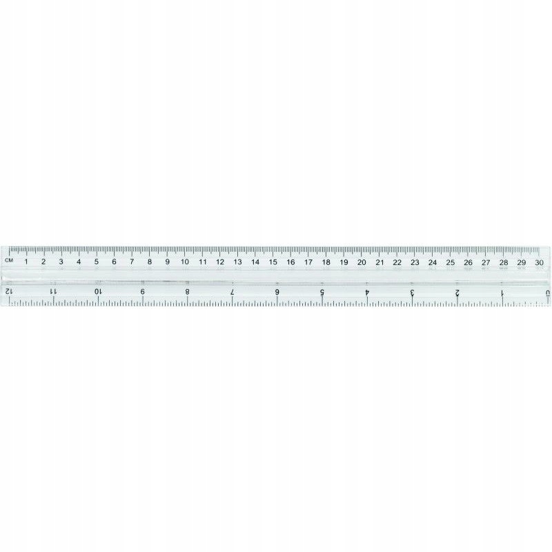 LINIJKA 30 CM PLASTIKOWA - 12474023691 - oficjalne archiwum Allegro