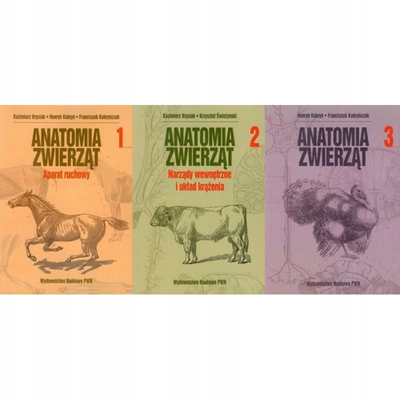 Anatomia zwierząt Tom 1-3