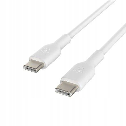 KABEL BOOSTER CHARGE USB-C/USB-C PVC 2M, BIAŁY [KABEL]