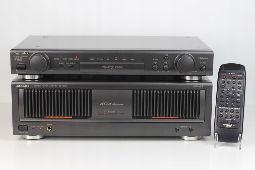 Technics SE-A800S + SU-C800U zestaw stereo , pilot