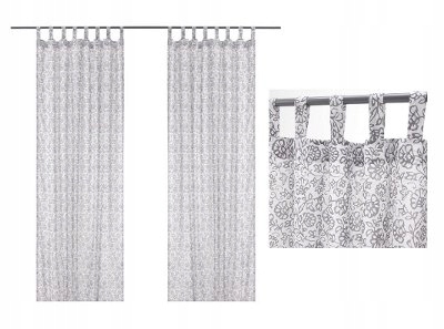 Zaslony Zaslona Ikea Mjolkort 2 Szt Szary Kwiaty 7471170724