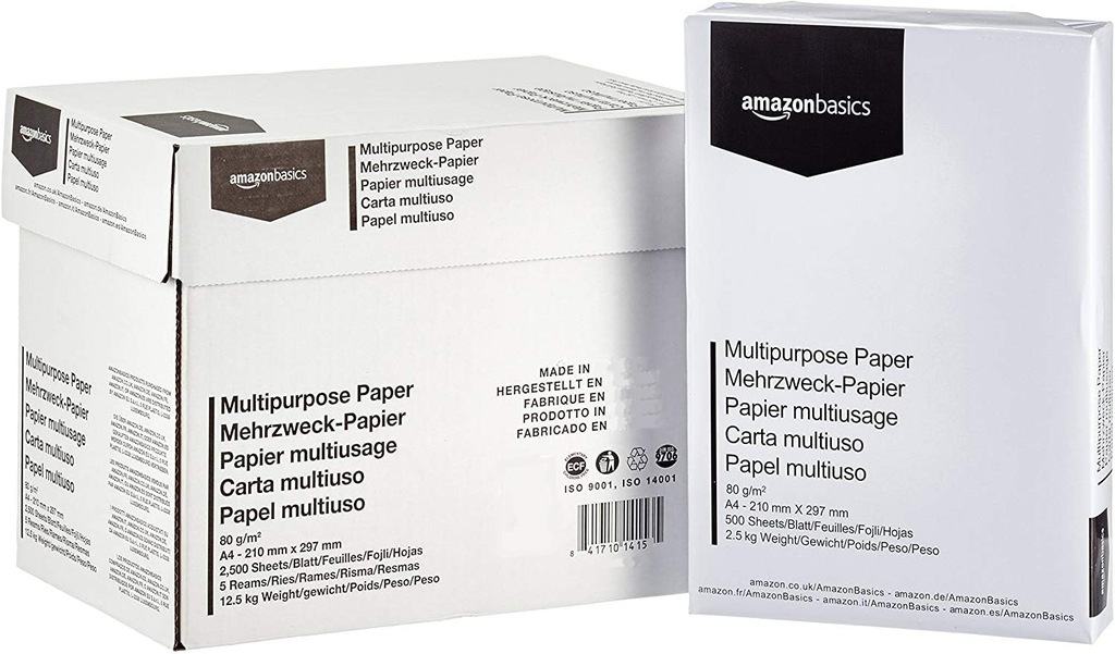 AmazonBasics Papier Do drukarki 3 x 500 arkuszy