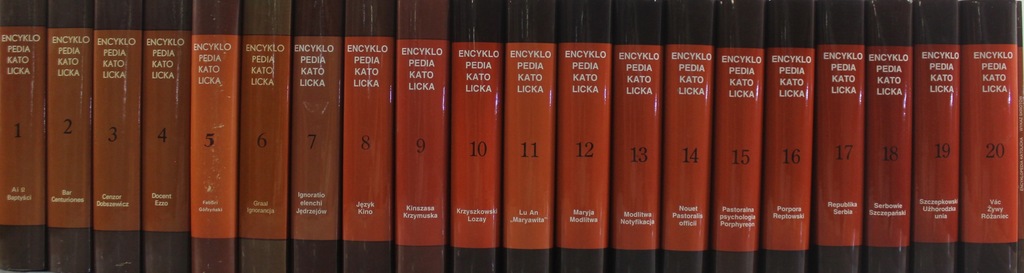 Encyklopedia Katolicka 20 tomów z wykazem