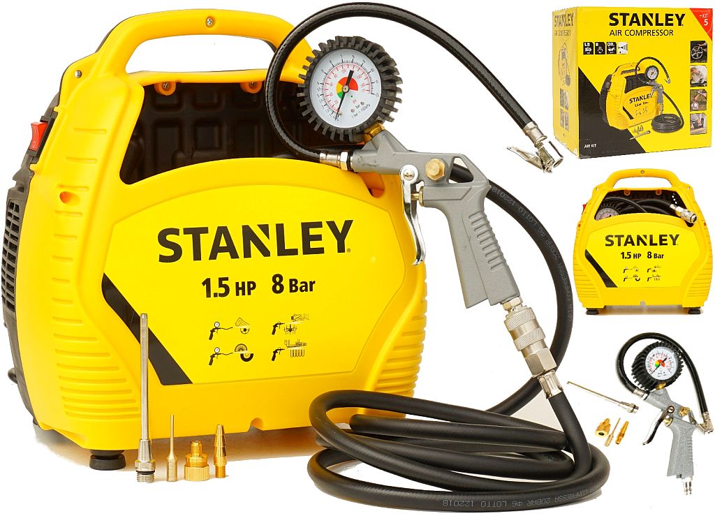 KOMPRESOR BEZOLEJOWY STANLEY AIR KIT 1.5KM 8BAR 11840151213