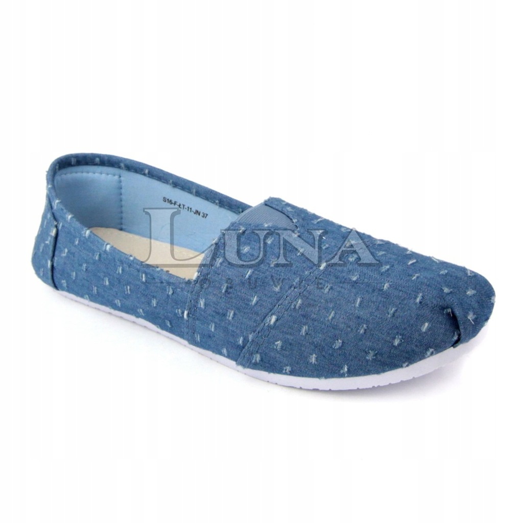 WYGODNE WSUWANE ESPADRYLE MCARTHUR NIEBIESKIE R.39