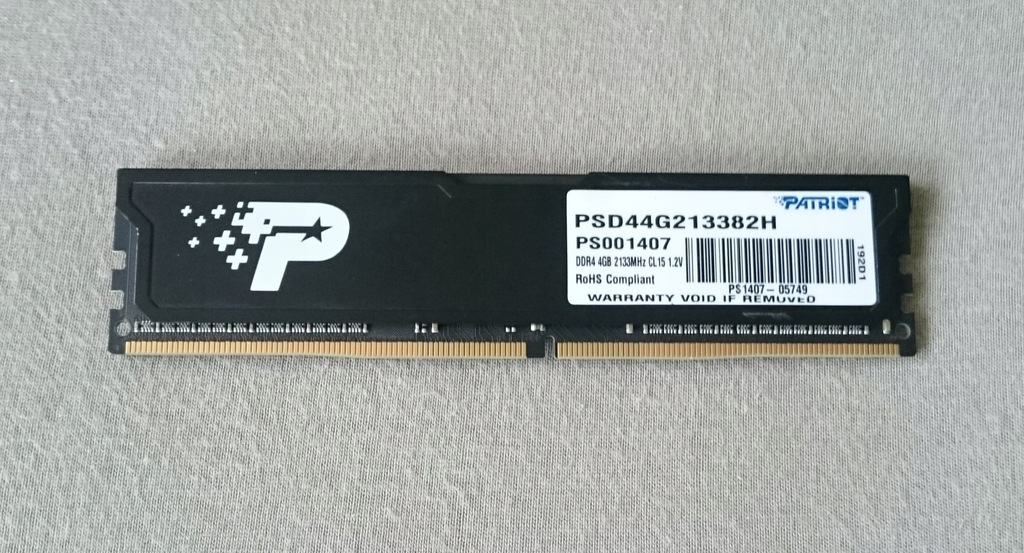 Pamięć RAM DDR4 4GB PATRIOT