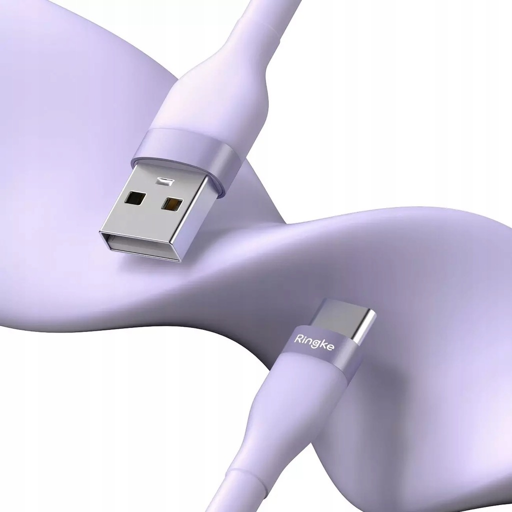 Ringke kabel USB-A - USB-C 480Mb/s 12W 2m fioletow