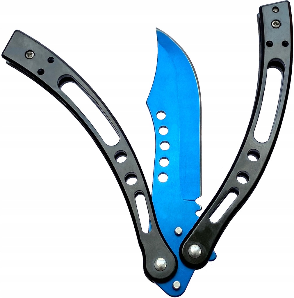 NÓŻ MOTYLKOWY MOTYLEK SKŁADANY OSTRY SOLIDNY CS:GO