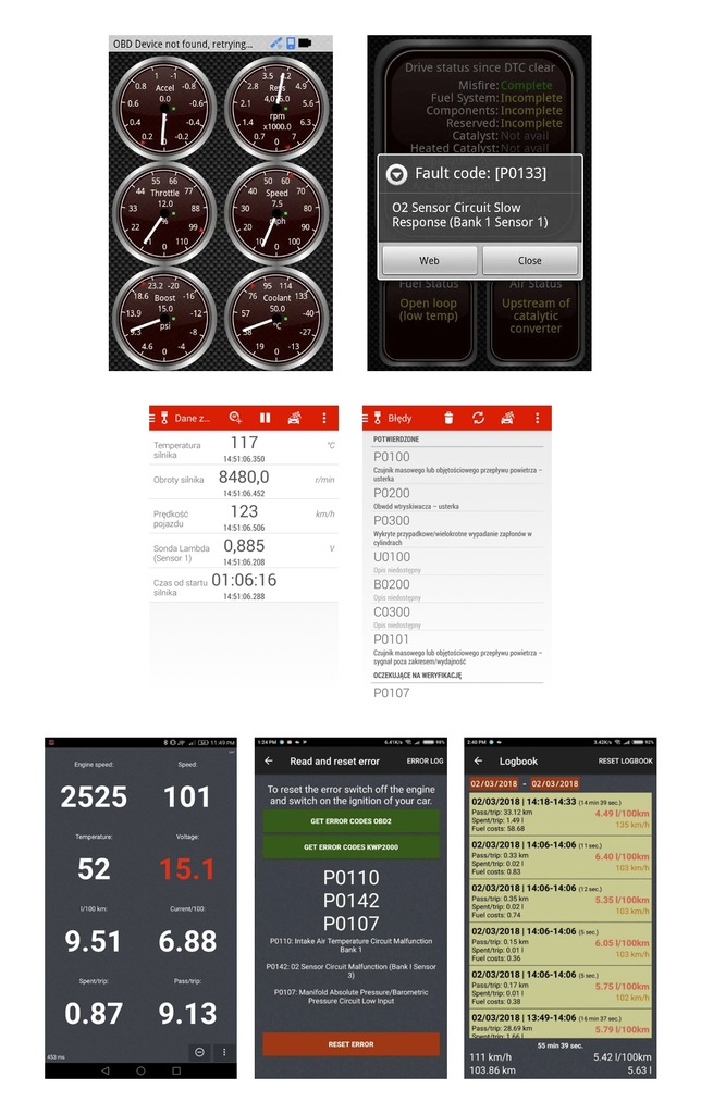 Interfejs Diagnostyczny ELM 327 OBD2 Bluetooth