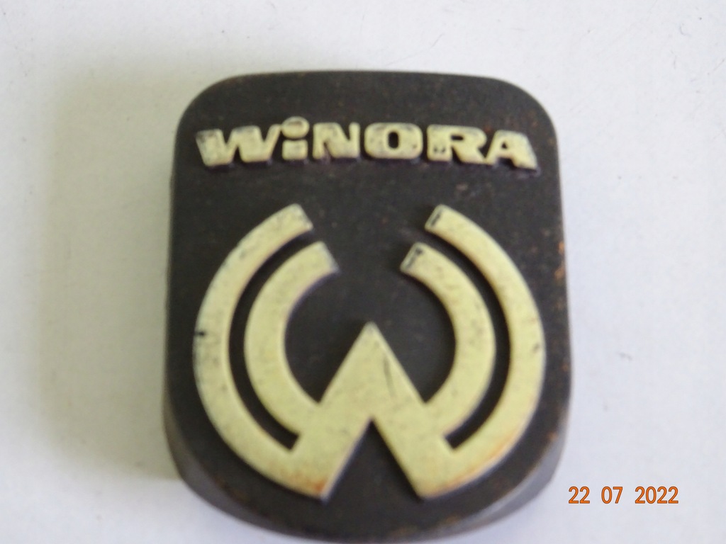 logo emblemat napis rower WINORA plastik