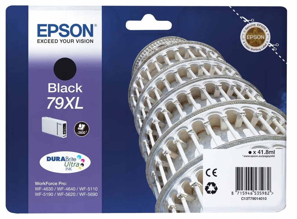 Epson Tower of Pisa Singlepack Black 79XL DURABrit