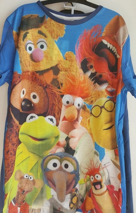 Bluzka T-shirt długi rękaw MUPPETY KERMIT 146