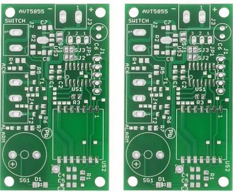 Bezprzewodowy system powiadamiania, AV5855 PCB+ uP