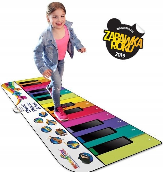 Rainbow Colours Giant Piano Mat - mata edukacyjna