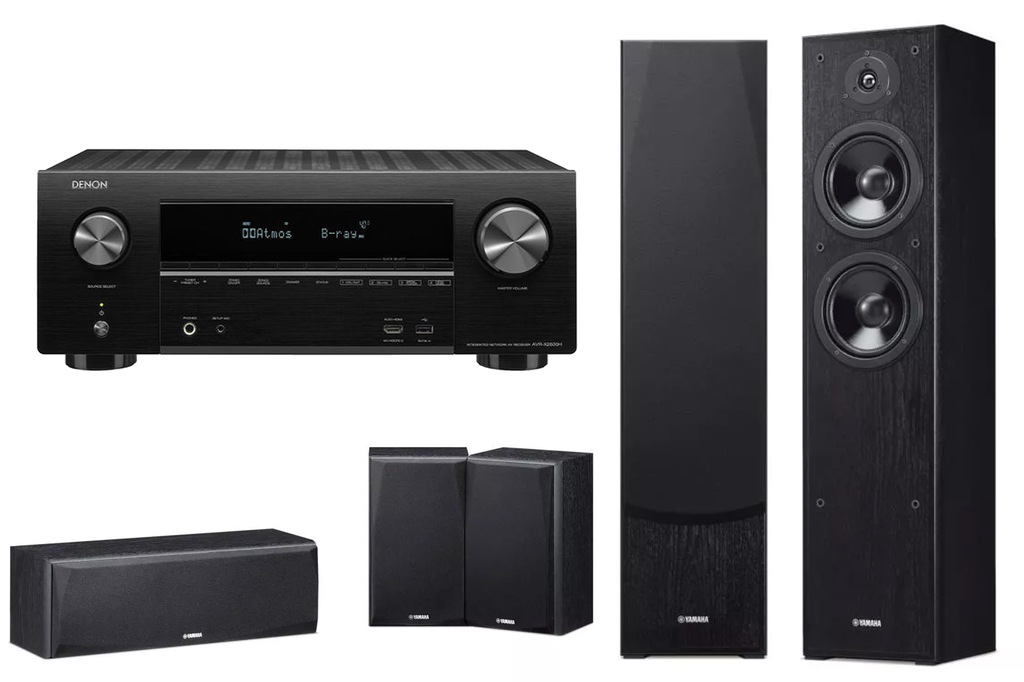 DENON AVR-X2600H + YAMAHA NS-F51 + NS-P51 BLACK