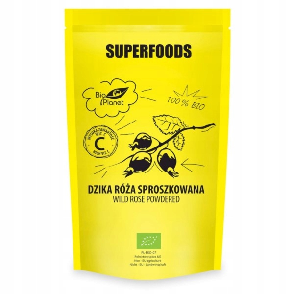 SUPERFOODS Dzika róża sproszkowana 150g BIO PLANET