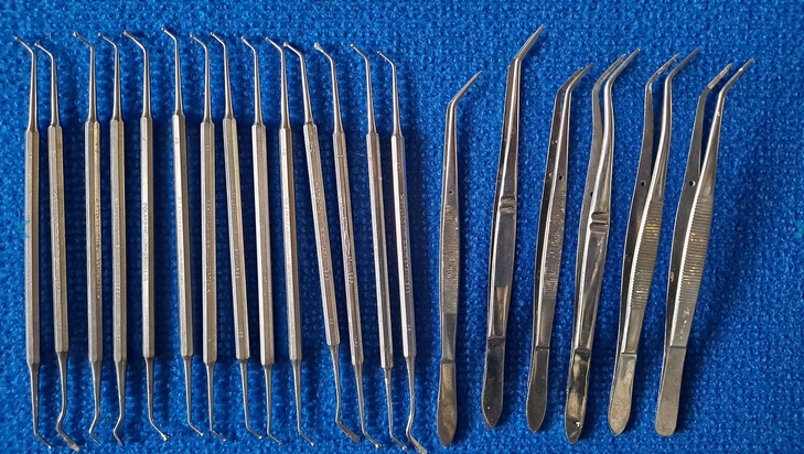 Narzędzia stomatologiczne - zestaw 20 szt
