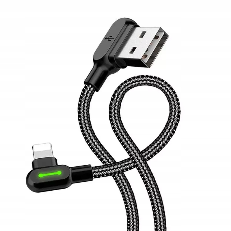 Kabel USB do Lightning kątowy Mcdodo CA-4674 LED,