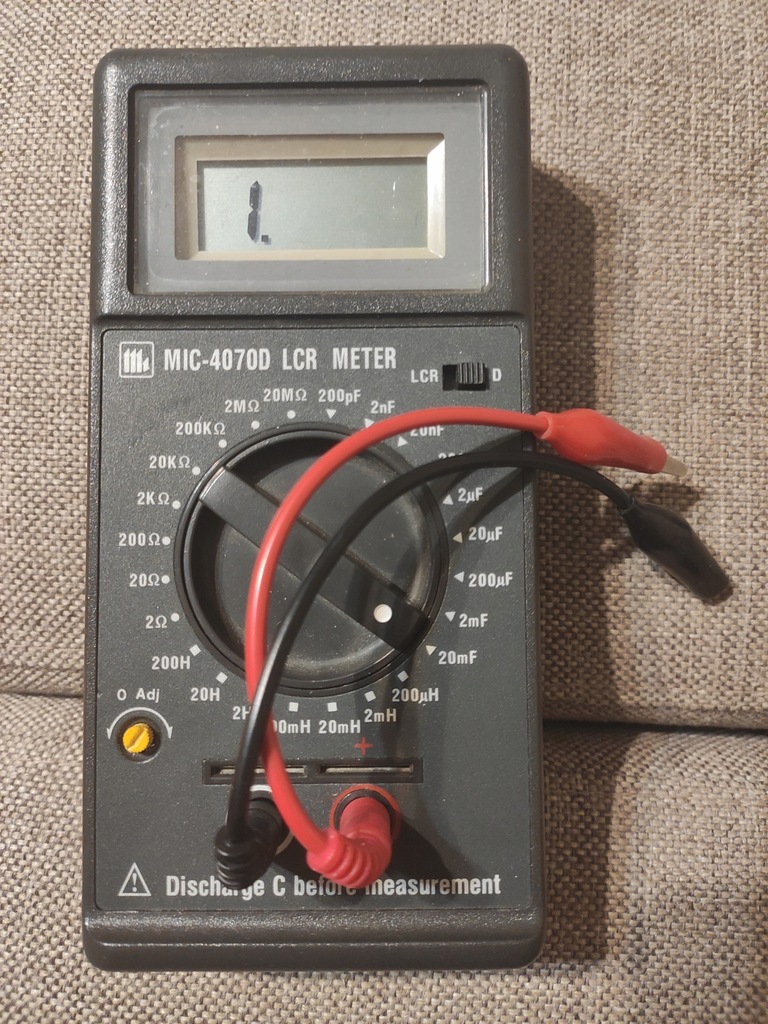 DIGITAL LCR Meter MIC4070D miernik 9252224066 oficjalne archiwum