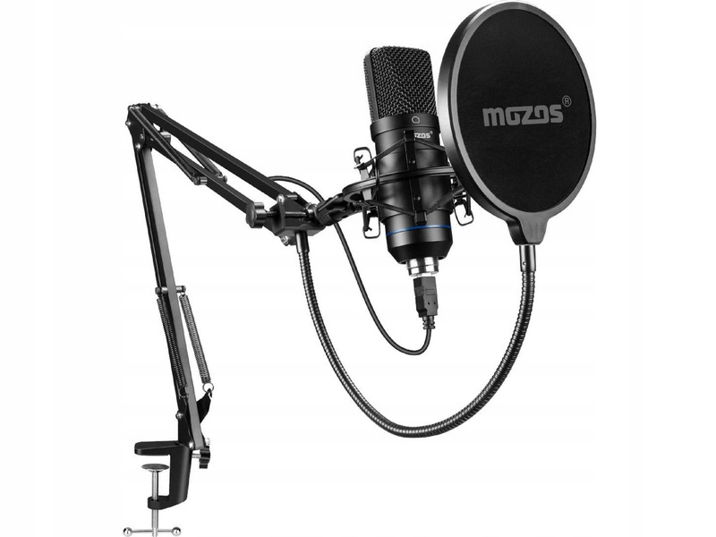 MIKROFON MOZOS MKIT-700 PRO V2 USB KARDIOIDALNY DO NAGRYWANIA DŹWIĘKU