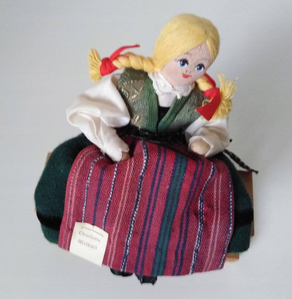 CHARLOTTE WEIBULL lalka kolekcjonerska figurka sygnowana art design Szwecja