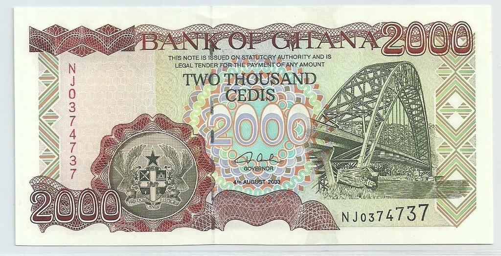 Ghana, 2000 cedis, 2003