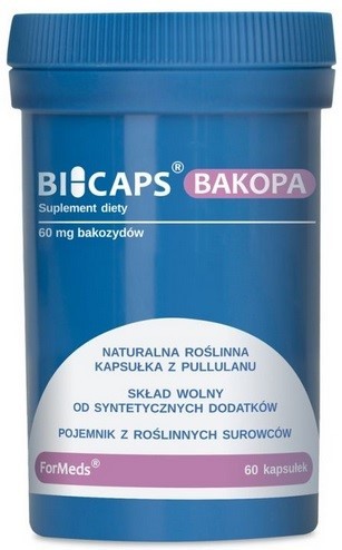 Bicaps bakozydy 60mg pamięć koncentracja 60 kapsuł
